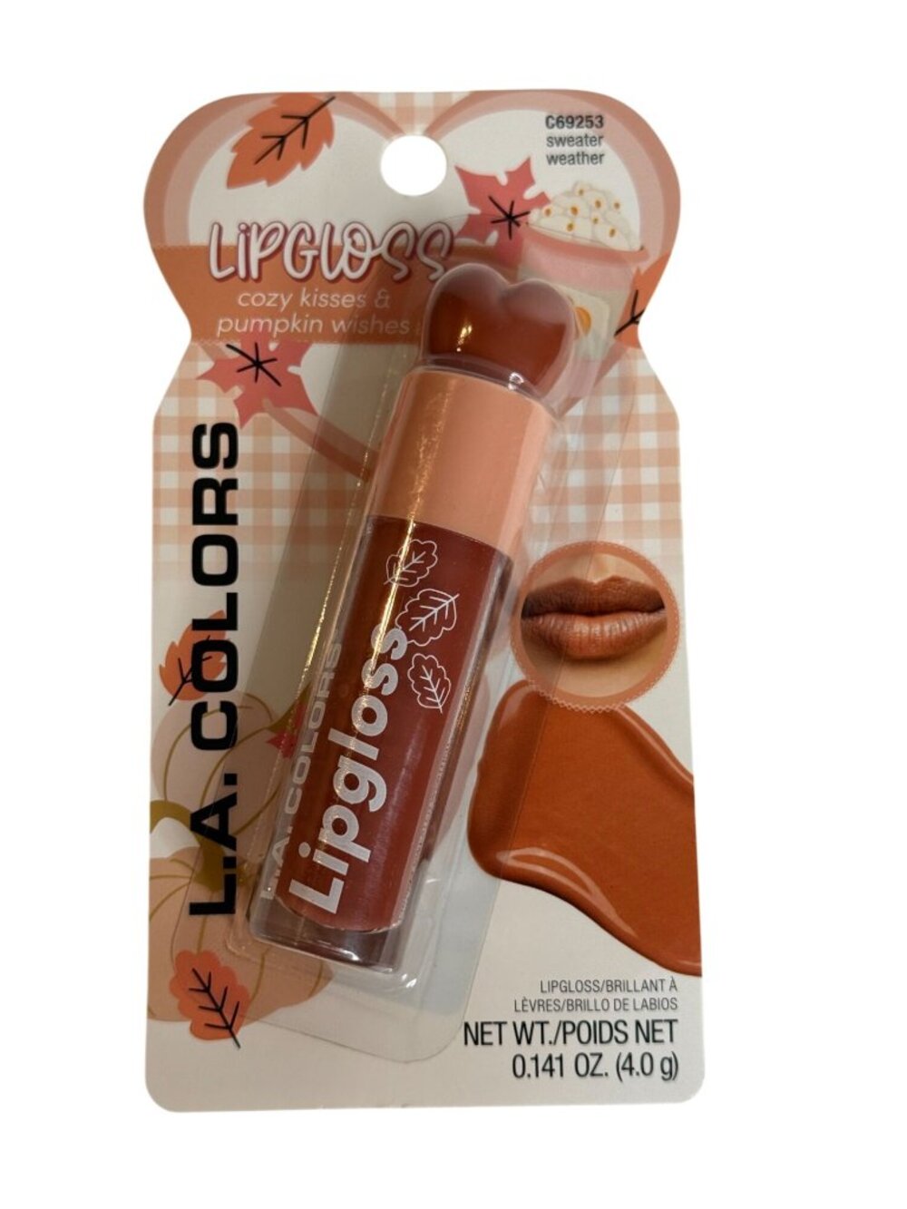 L.A. Colors Sweater Weather Lip Gloss C69253 Fall Collection